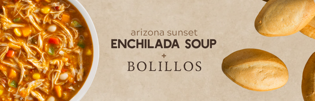 Arizona Sunset Enchilada + Cheesy Bread
