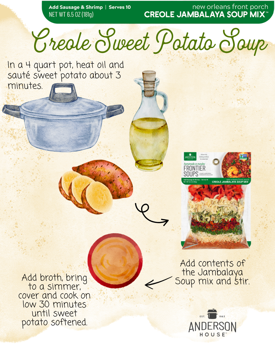 Creole Sweet Potato Soup
