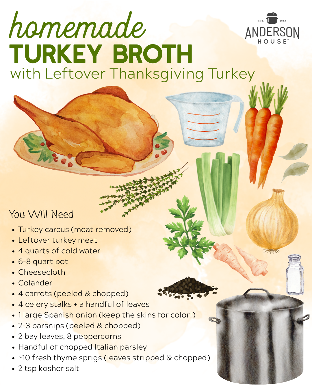 How to Make Homemade Turkey Broth (Step by Step)