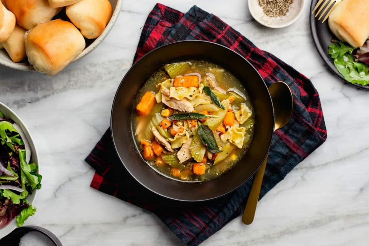 Leftover Turkey Noodle Soup