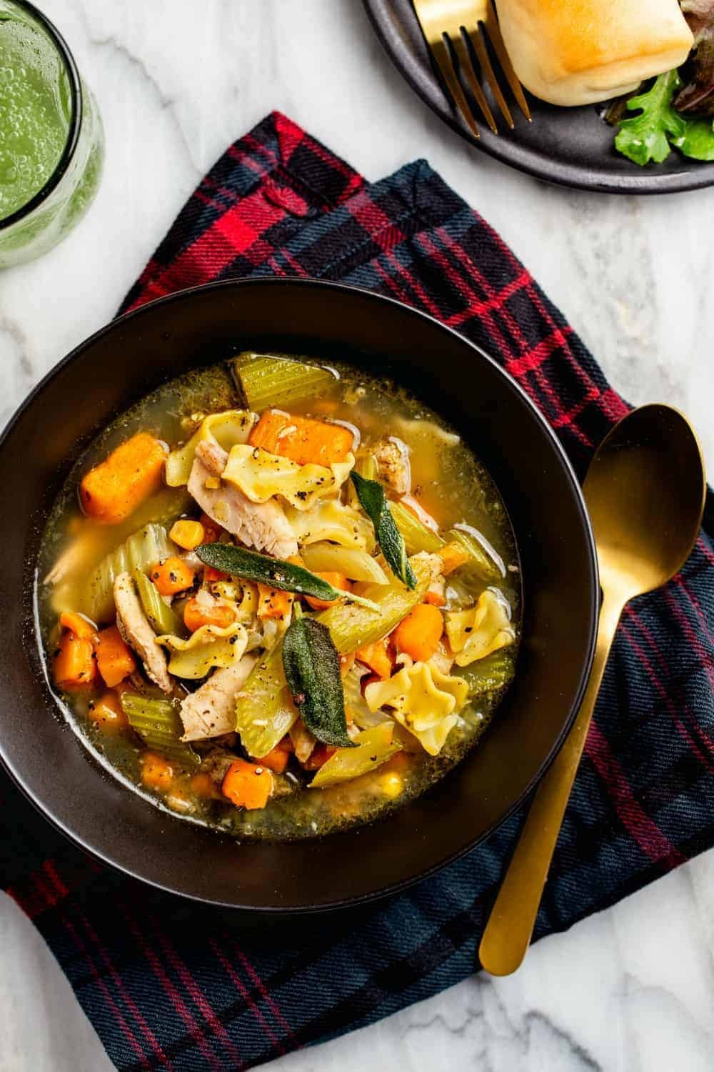 Leftover Turkey Noodle Soup