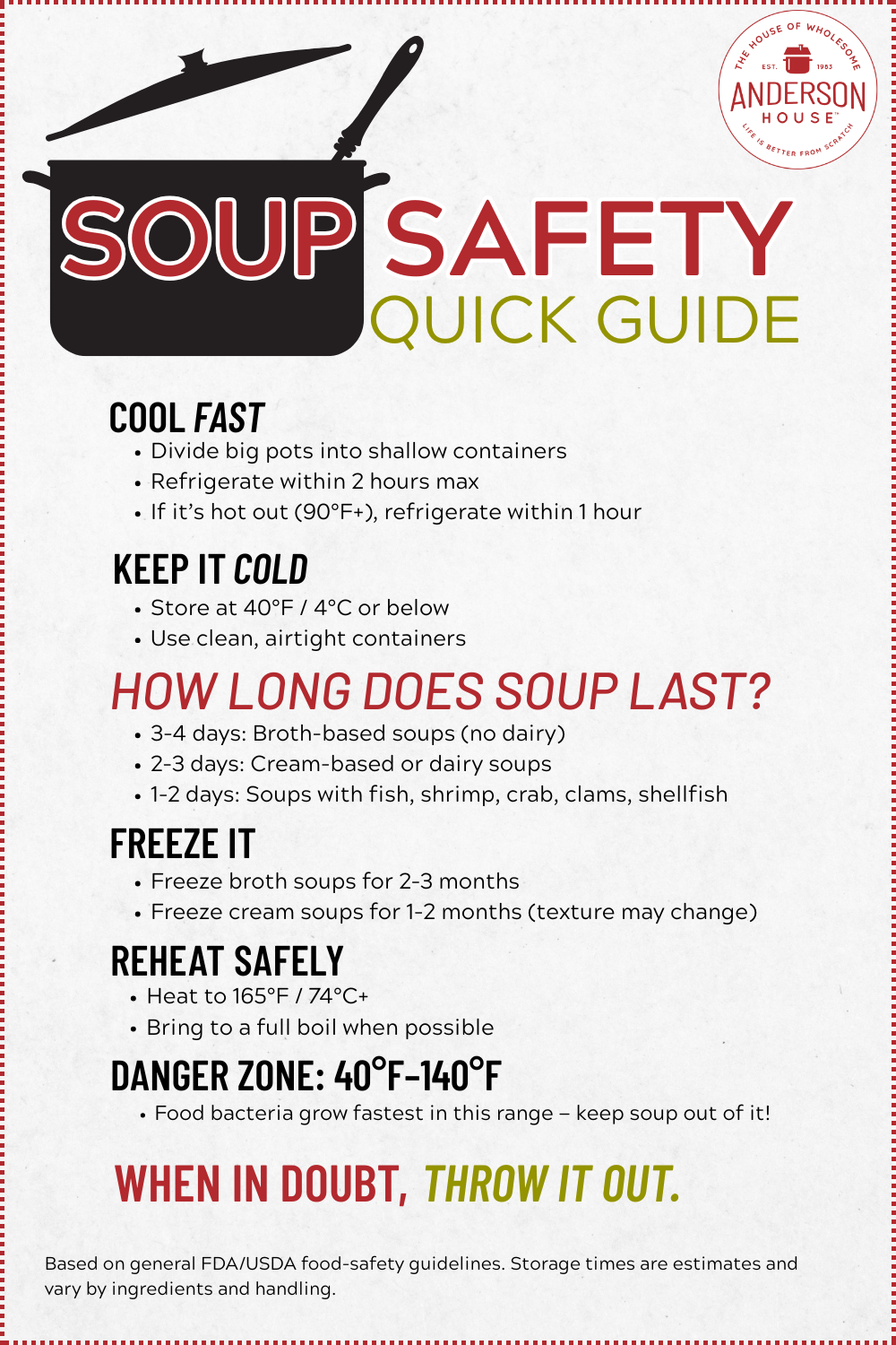 SOUP SAFETY QUICK GUIDE SOUP SAFETY QUICK GUIDE