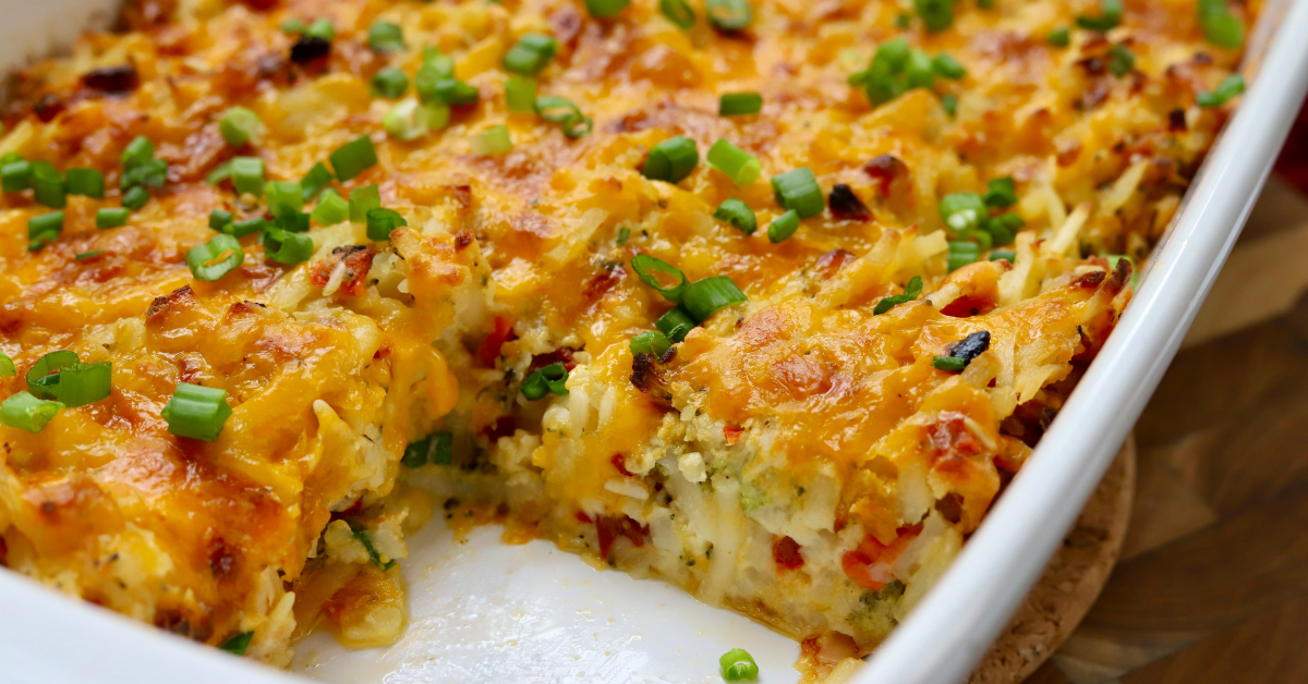 Viriginia Blue Ridge Broccoli Cheddar Hashbrown Breakfast Casserole